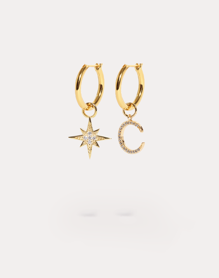 Cressida & Becky on the Mindy Gold Hoops